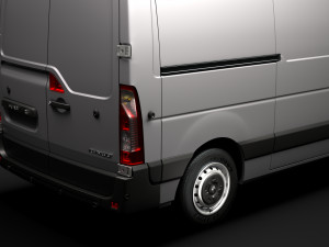 renault master l2h3 van 2020 3D 모델