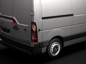 renault master l2h3 van 2020 3D Model