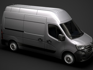 renault master l2h3 van 2020 3D 모델