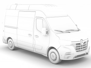 renault master l2h3 van 2020 3D 모델