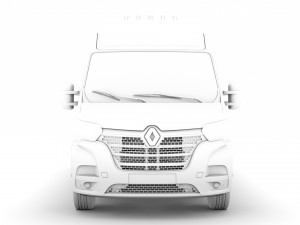 renault master l2h3 van 2020 3D 모델