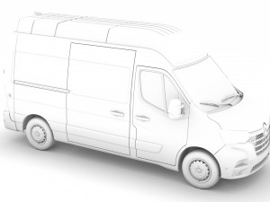 renault master l2h3 van 2020 3D 모델