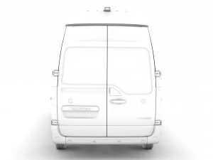 renault master l2h3 van 2020 3D Model