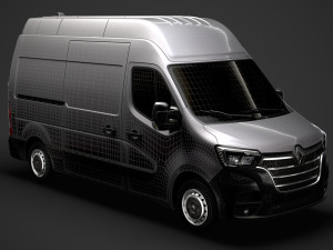 renault master l2h3 van 2020 3D 모델