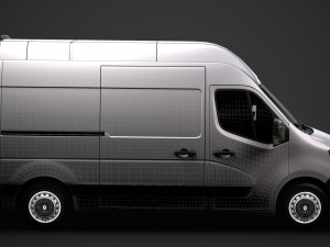 renault master l2h3 van 2020 3D 모델