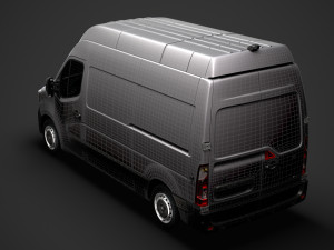 renault master l2h3 van 2020 3D 모델