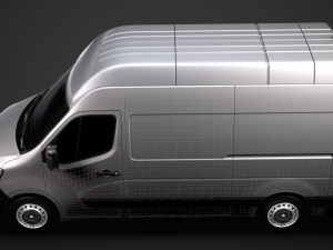 renault master l2h3 van 2020 3D 모델