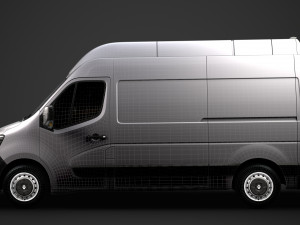 renault master l2h3 van 2020 3D 모델