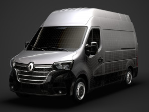 renault master l2h3 van 2020 3D 모델