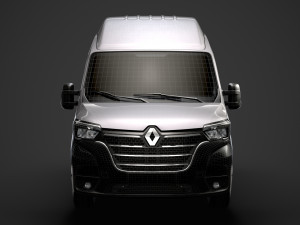 renault master l2h3 van 2020 3D 모델