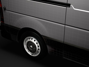 renault master l2h3 van 2020 3D 모델