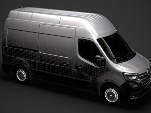 renault master l2h3 van 2020 3D 모델