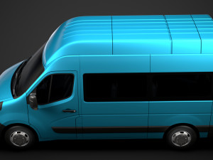 vauxhall movano l2h3 minibus 2020 3D मॉडल