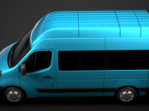 vauxhall movano l2h3 minibus 2020 3D Model