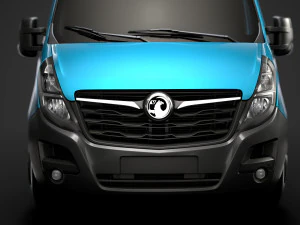 vauxhall movano l2h3 minibus 2020 3D Model