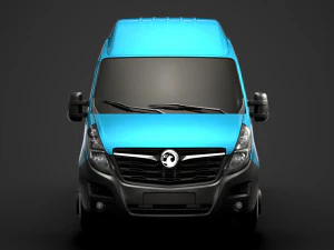 vauxhall movano l2h3 minibus 2020 3D Model