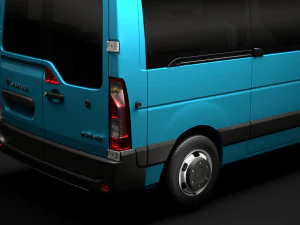 vauxhall movano l2h3 minibus 2020 3D Model