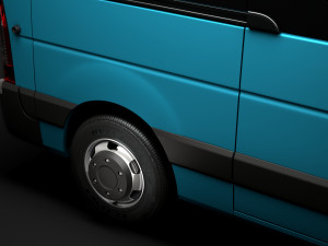 vauxhall movano l2h3 minibus 2020 3D मॉडल