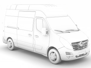 vauxhall movano l2h3 minibus 2020 3D मॉडल