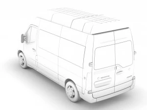 vauxhall movano l2h3 minibus 2020 3D Model