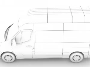 vauxhall movano l2h3 minibus 2020 3D Model