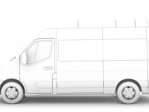 vauxhall movano l2h3 minibus 2020 3D Model