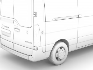 vauxhall movano l2h3 minibus 2020 3D मॉडल