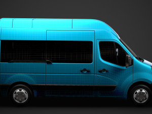 vauxhall movano l2h3 minibus 2020 3D मॉडल