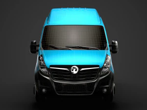 vauxhall movano l2h3 minibus 2020 3D Model