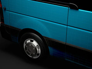 vauxhall movano l2h3 minibus 2020 3D Model