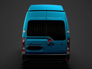 vauxhall movano l2h3 minibus 2020 3D Model