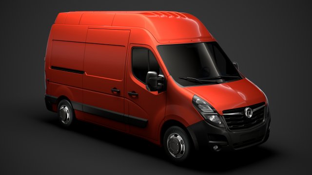 vauxhall movano l2h3 van 2020 3D मॉडल .c4d .max .obj .3ds .fbx .stl .blend 