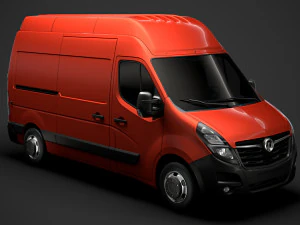 vauxhall movano l2h3 van 2020 Modelo 3D