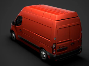 vauxhall movano l2h3 van 2020 3D Model