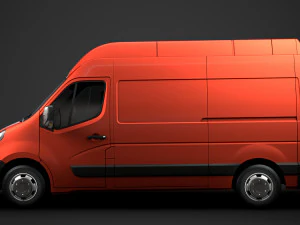 vauxhall movano l2h3 van 2020 3D Model