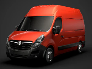vauxhall movano l2h3 van 2020 3D Model