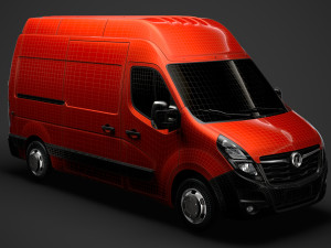 vauxhall movano l2h3 van 2020 3D मॉडल
