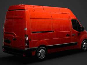 vauxhall movano l2h3 van 2020 3D Model