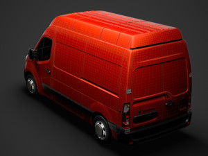 vauxhall movano l2h3 van 2020 3D मॉडल