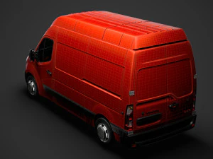 vauxhall movano l2h3 van 2020 3D Model