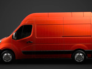 vauxhall movano l2h3 van 2020 3D Model