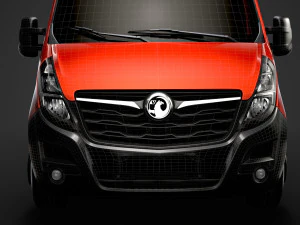 vauxhall movano l2h3 van 2020 3D Model
