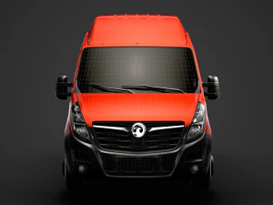 vauxhall movano l2h3 van 2020 3D Model