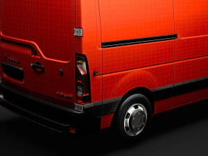 vauxhall movano l2h3 van 2020 3D Model