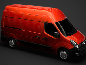 vauxhall movano l2h3 van 2020 3D मॉडल
