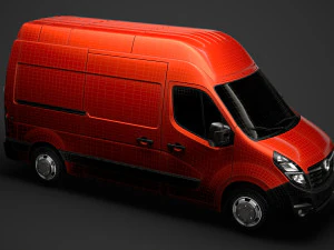 vauxhall movano l2h3 van 2020 3D Model