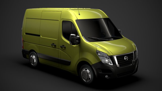 nissan nv 400 l1h2 van 2020 3D-Modell .c4d .max .obj .3ds .fbx .stl .blend 