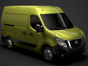 nissan nv 400 l1h2 van 2020 3D Model