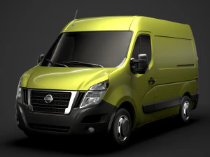 nissan nv 400 l1h2 van 2020 3D Model