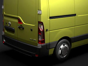 nissan nv 400 l1h2 van 2020 3D Model